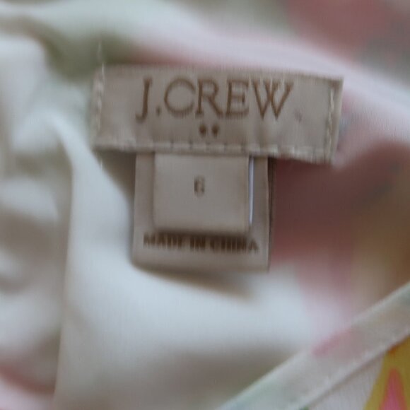 J. Crew Floral Spaghetti Strap Summer Mini Dress Size 6 - Picture 7 of 15